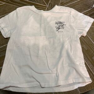 RVCA Kids White Tee with Floral Graphic